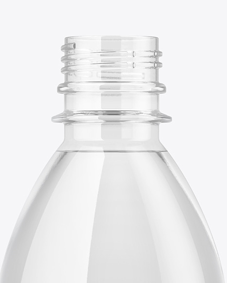 250ml PET Bottle with Water Mockup