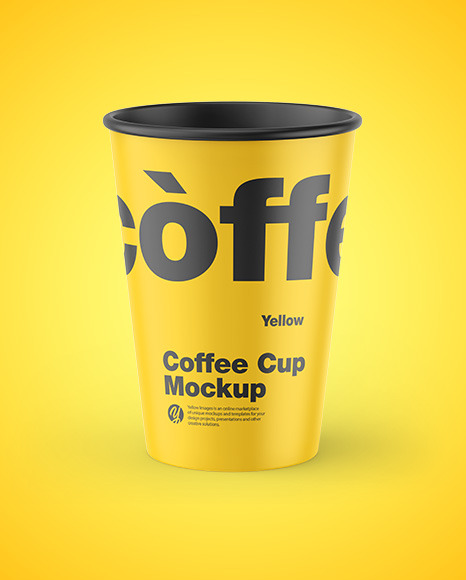 Matte Coffee Cup Mockup