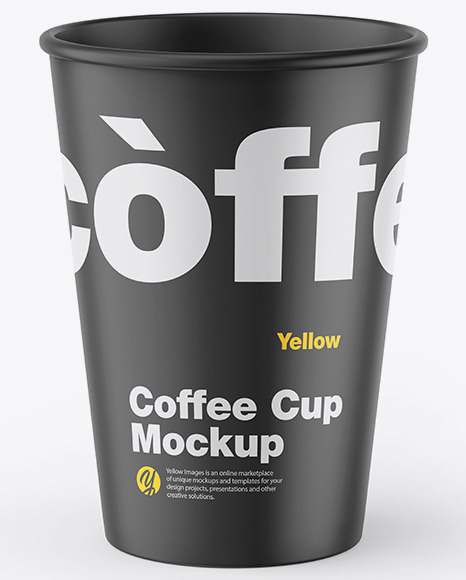 Matte Coffee Cup Mockup