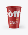 Glossy Coffee Cup Mockup