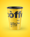 Glossy Coffee Cup Mockup