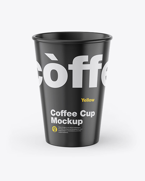 Glossy Coffee Cup Mockup