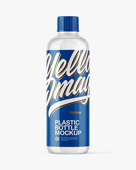 Clear Plastic Bottle Mockup