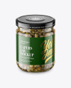 Clear Glass Jar with Capers Mockup