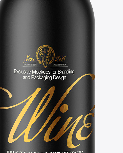 Ceramic Wine Bottle Mockup