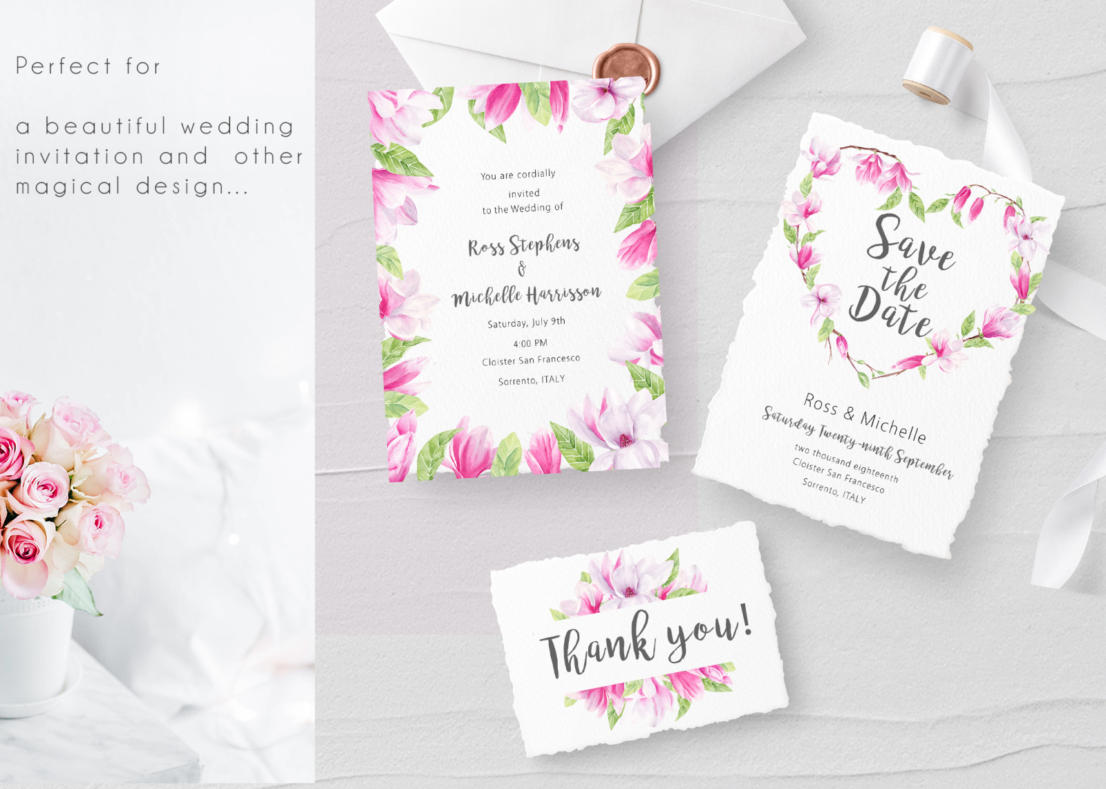 Magnolia Floral Watercolor Clipart Magnolia Floral Watercolor Clipart