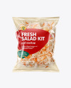 Plastic Bag With Coleslaw Kit Mockup