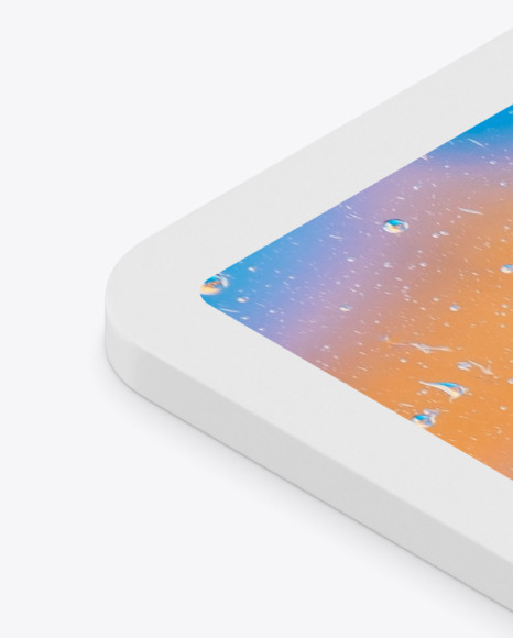 iPad Pro 12.9″ Isometric Clay Right Mockup