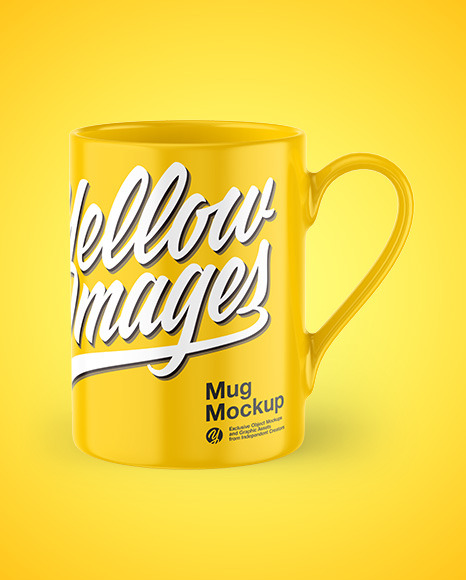 Glossy Coffee Cup Mockup