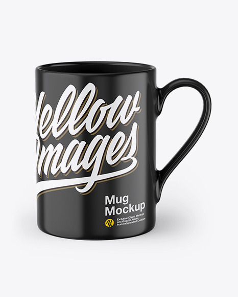 Glossy Coffee Cup Mockup