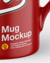 Glossy Coffee Cup Mockup