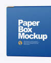 Paper Box Mockup