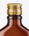 Amber Glass Bottle Mockup