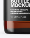 Amber Glass Bottle Mockup