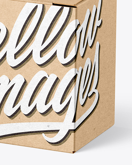Kraft Paper Box Mockup Kraft Paper Box Mockup