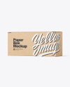 Kraft Paper Box Mockup Kraft Paper Box Mockup