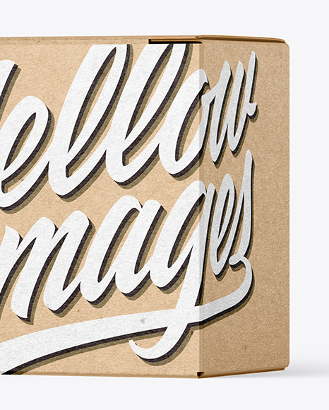Kraft Paper Box Mockup Kraft Paper Box Mockup