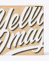 Kraft Paper Box Mockup Kraft Paper Box Mockup
