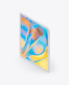 iPad Pro 12.9″ Isometric Clay Left Portrait Mockup