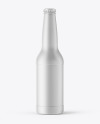 Ceramic Beer Bottle With Condensation Mockup