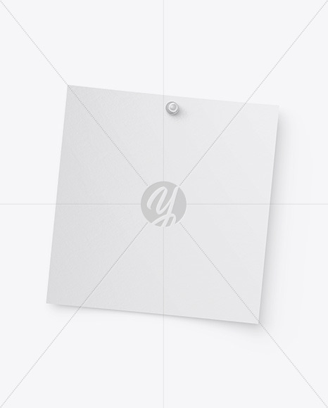 Textured Snapshot w/ Transparent Pin Mockup