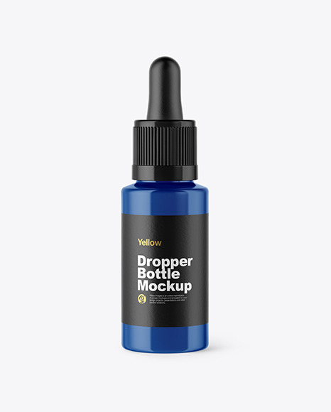 Glossy Dropper Bottle Mockup