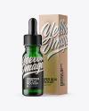 15ml Green Glass Dropper Bottle W/ Kraft Box