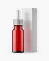 15ml Red Glass Dropper Bottle W/ Kraft Box