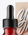 15ml Red Glass Dropper Bottle W/ Kraft Box