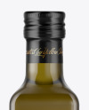 Antique Green Glass Bottle with Olive Oil Mockup