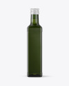 Green Glass Olive Oil Bottle Mockup