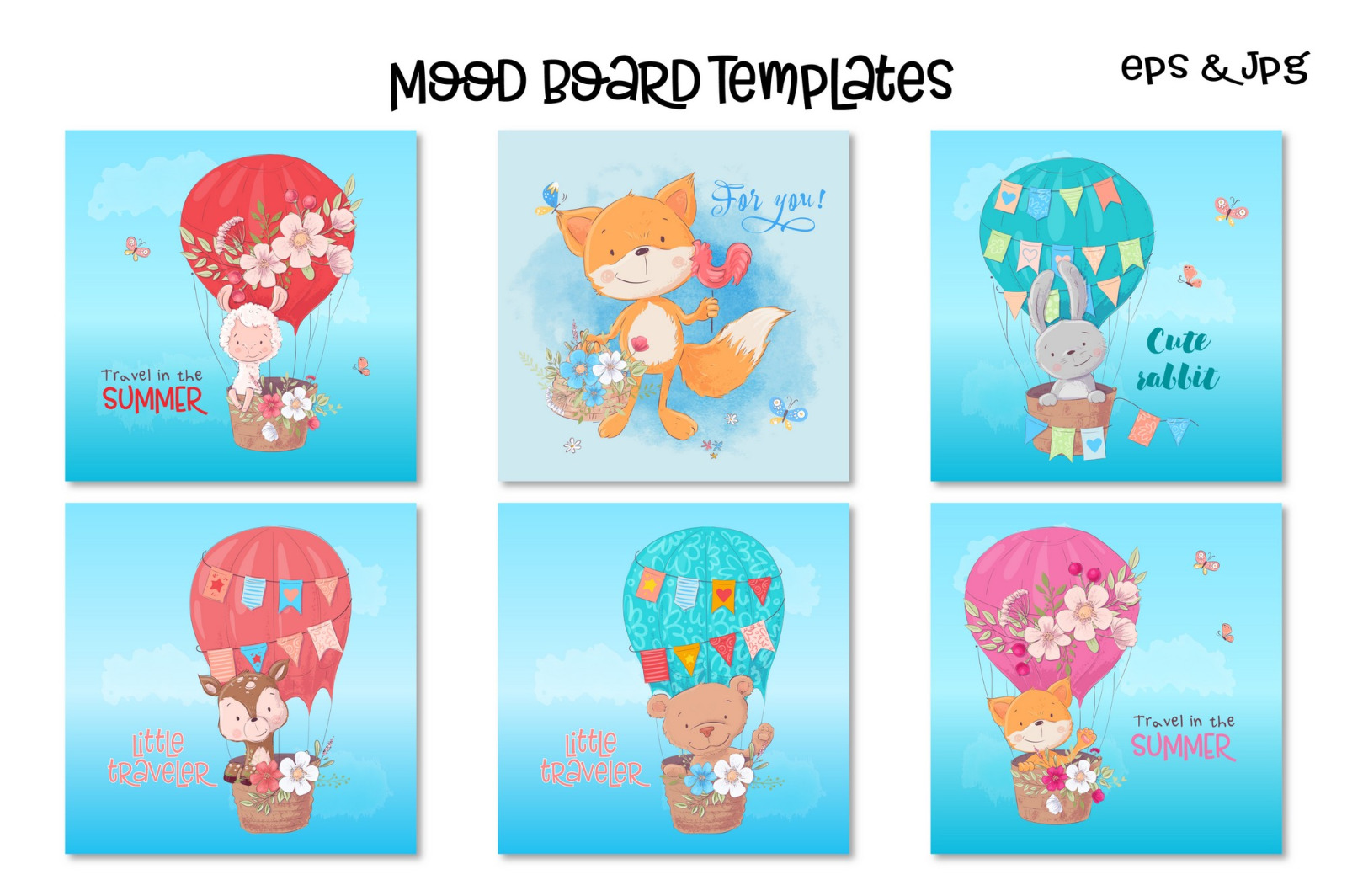 Cute animals – Vector Clip Art Cute animals – Vector Clip Art