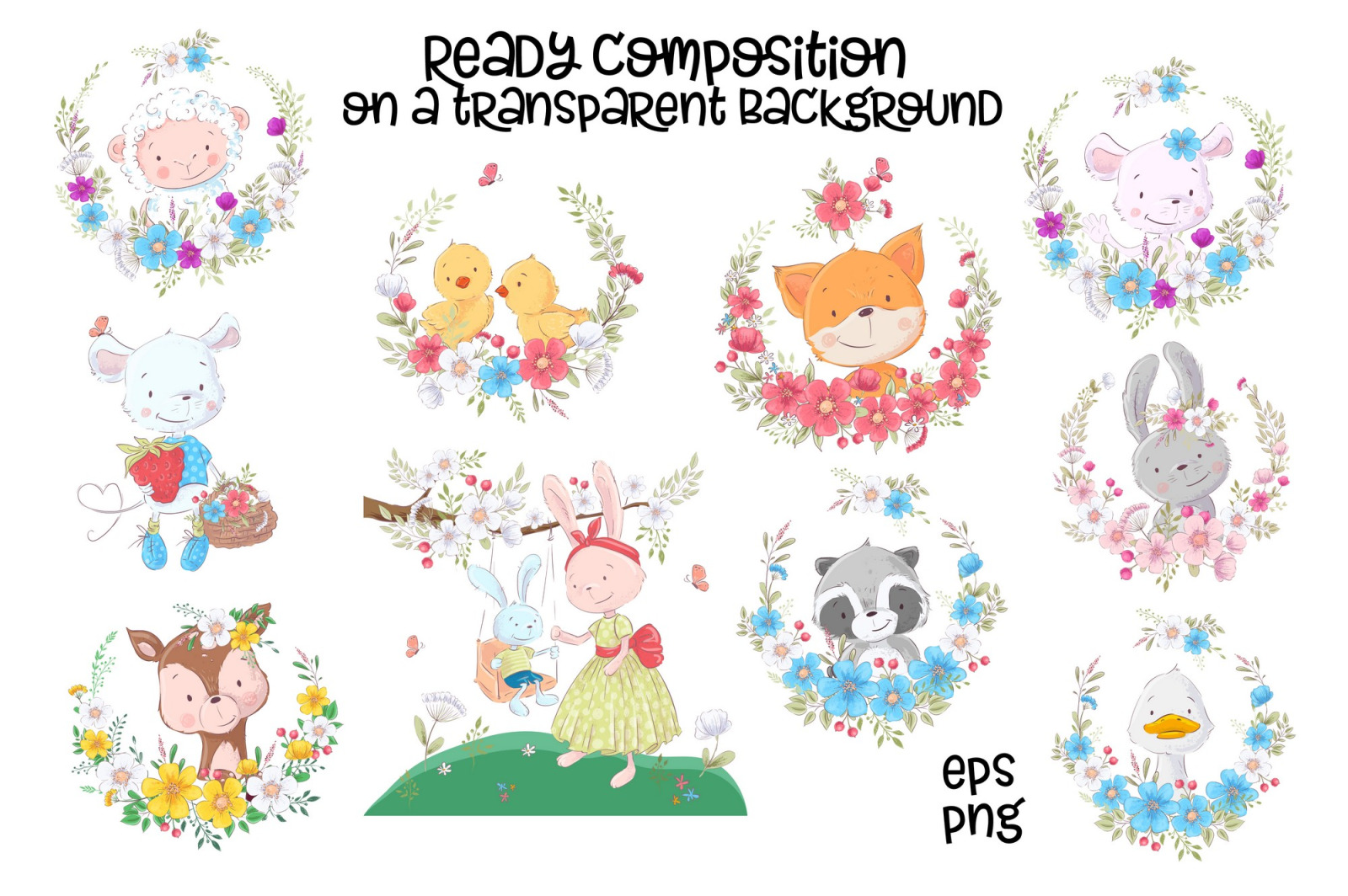 Cute animals – Vector Clip Art Cute animals – Vector Clip Art