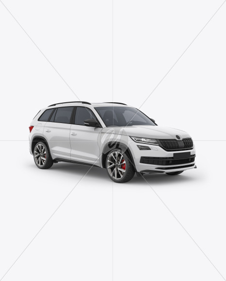 SUV Crossover Car Mockup - Half Side View