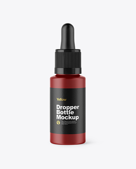 Matte Dropper Bottle Mockup