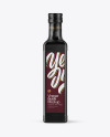 Black Glass Vinegar Bottle Mockup