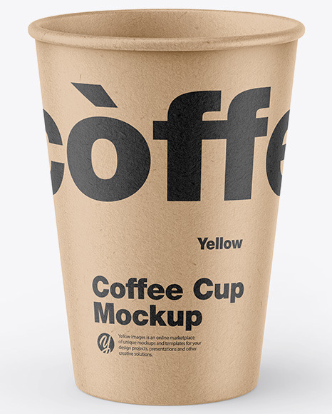 Kraft Coffee Cup Mockup