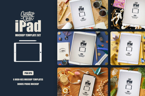 iPad Mockup Template Set - Mockup procreate