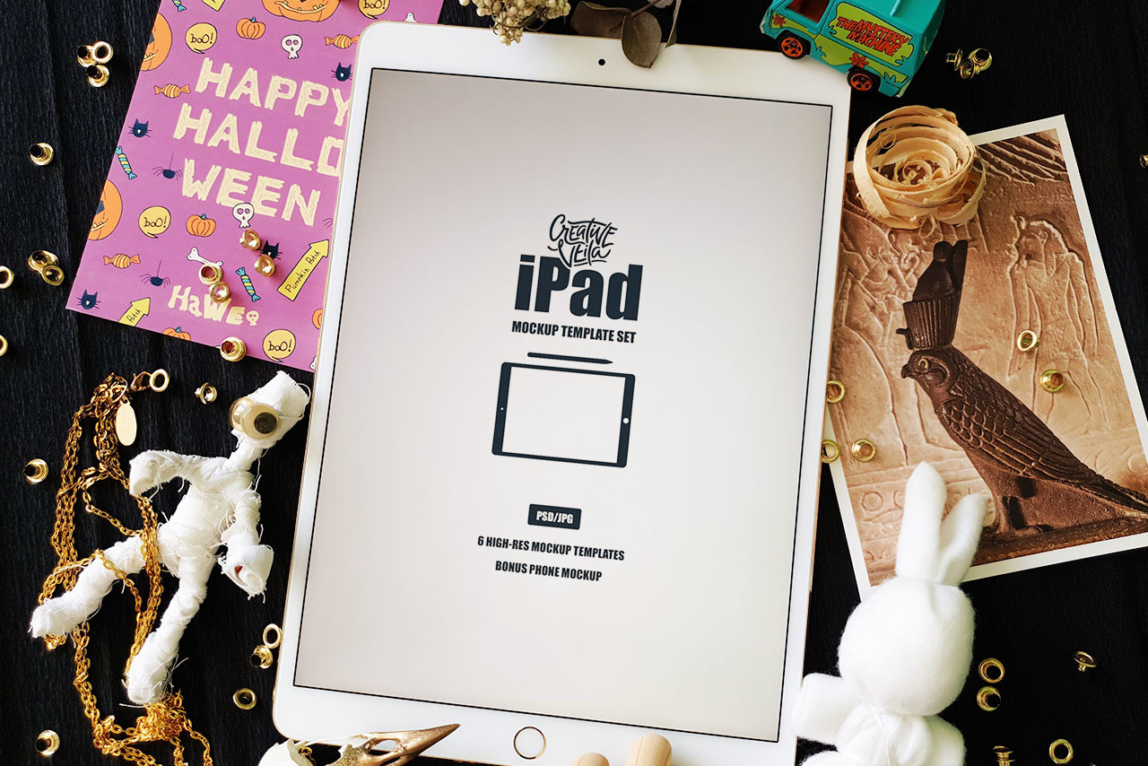 iPad Mockup Template Set iPad Mockup Template Set