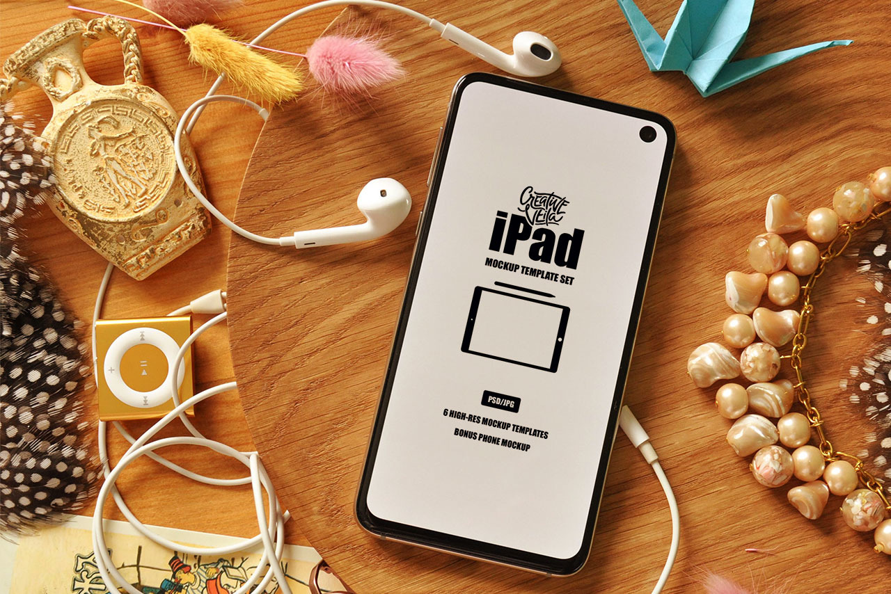 iPad Mockup Template Set iPad Mockup Template Set
