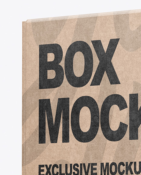 Kraft Box Mockup Kraft Box Mockup