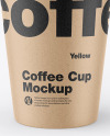 Kraft Coffee Cup Mockup