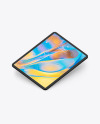 iPad Pro 12.9″ Isometric Clay Left Floating Mockup