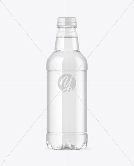 Clear Plastic Water Bottle Mockup