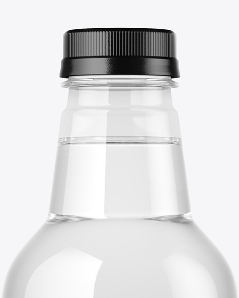 Clear Plastic Water Bottle Mockup