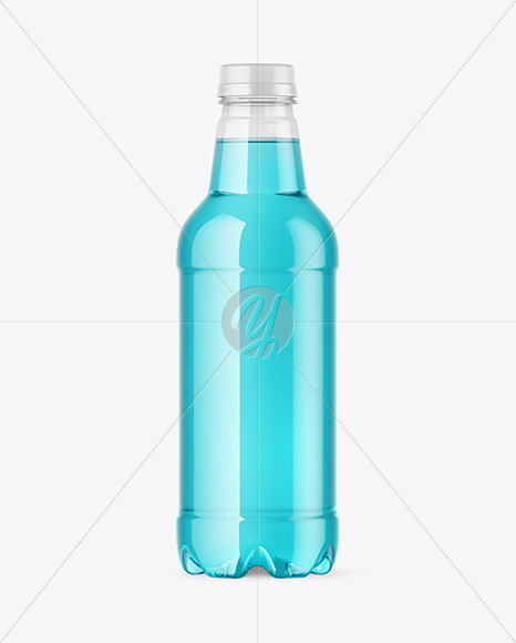 Clear Drink Plastic Bottle Mockup