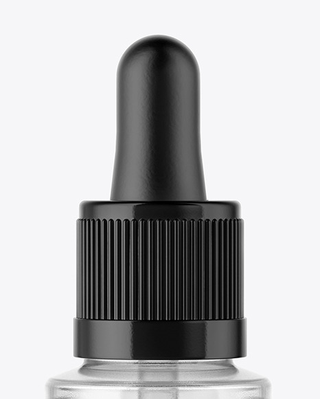 Clear Glass Dropper Bottle Mockup Clear Glass Dropper Bottle Mockup