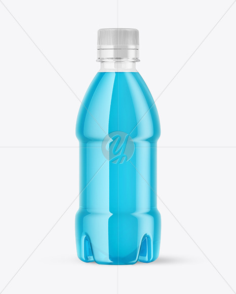 PET Drink Bottle 250ml in Shrink Sleeve Mockup