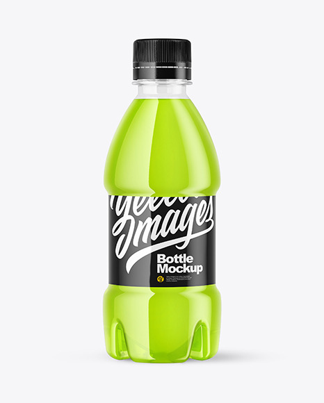 PET Drink Bottle 250ml in Shrink Sleeve Mockup