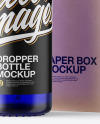 15ml Blue Glass Dropper Bottle W/ Kraft Box